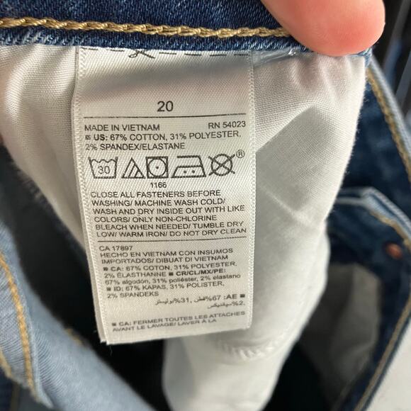 Old Navy Pop Icon Skinny High Rise Jeans‎ Women 20 New Denim Classic Distressed - Picture 7 of 16